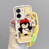 KEYSION Мультяшный милый плюшевый чехол с вышивкой для Xiaomi POCO C71 со шнурком, мягкий силиконовый противоударный чехол для телефона Redmi A5 4G