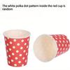 48pcs Disposable Paper Cups with Red & White Polka Dots - Perfect for Coffee, Tea, Milk| Playful Design |Coffee Cup Accessories