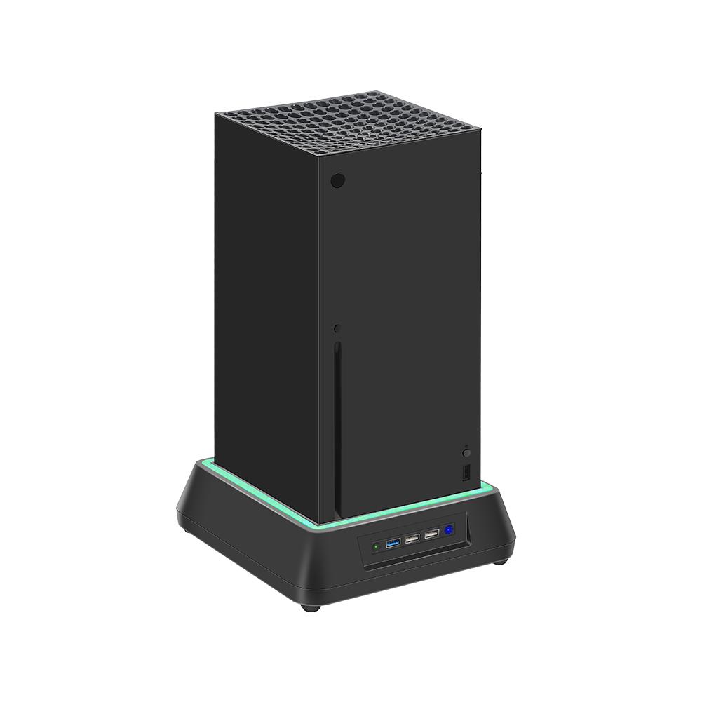 For Xbox Series X Console Cooling Base Touch Control RGB Colorful Light Cooling Fan Stand Bracket With 3 USB Port for Xbox S