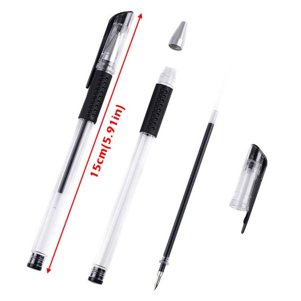 10pcs High Quality 0.5mm Gel Pen Quick-dry Black/Blue/Red Ink Neutral Pen Smooth Writing Ballpoint Pen School Office