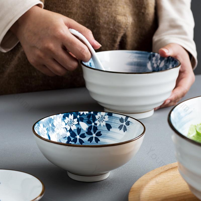 Цветы в японском стиле Керамические тарелки Ретро Ресторан Морепродукты Суши Тарелка Главная Вкусные блюда Чаши для риса Изысканная столовая посуда