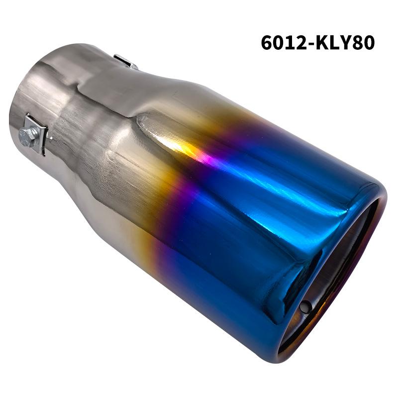 Stainless Steel Piano Black Exhaust Tailpipe for Prado, Reiz, Camry, RAV4, S6, and Civic.