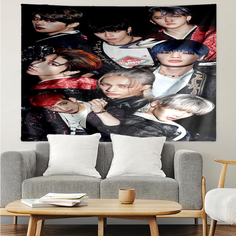 Kpop Stray Tapestry Hanging for Bedroom,Livingroom, Playroom,Decor Art Room Wall Tapestry Holiday and Birthday Gifts