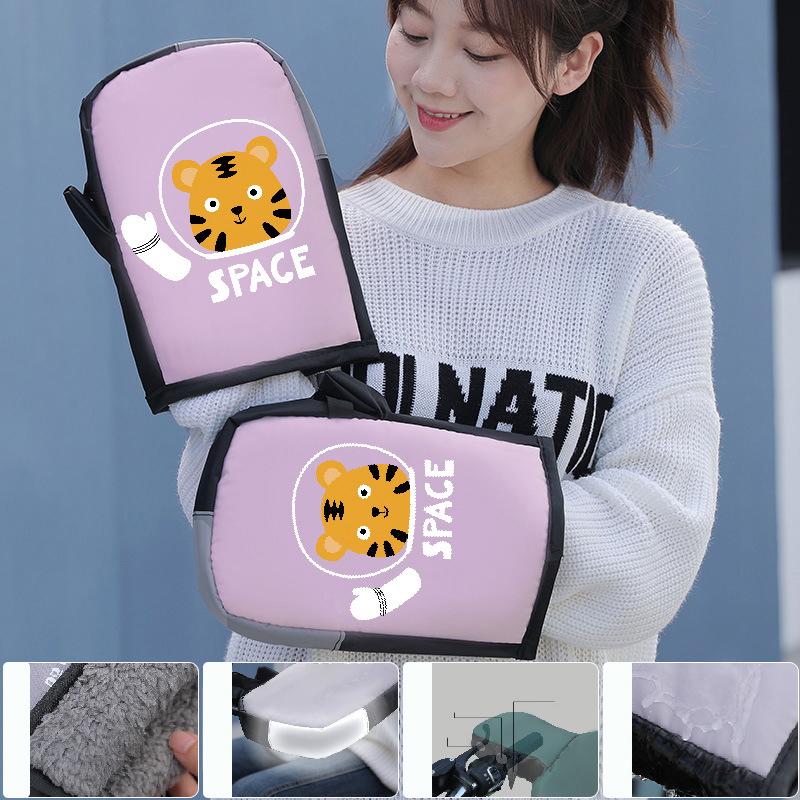Motorcycle Scooter Handlebar Grip Gloves Muffs Winter Cycling Waterproof Windproof Bikecycle Handlebar Gloves Moto Accessories