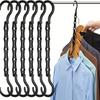 5/20pcs Magic Hangers Space Saving Hanger Closet Space Saver Hanger Organizer Multi Hangers Sturdy Plastic Heavy Clothes Storage