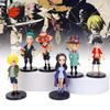 Vibrant Cartoon Anime Pvc Action Figures Set Featuring Luffy Ace Sanji Robin Toys