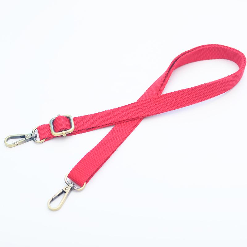 Регулируемый 20-миллиметровый холщовый плечевой ремень с бронзовой пряжкой - утолщенный аксессуар для женской сумки через плечо