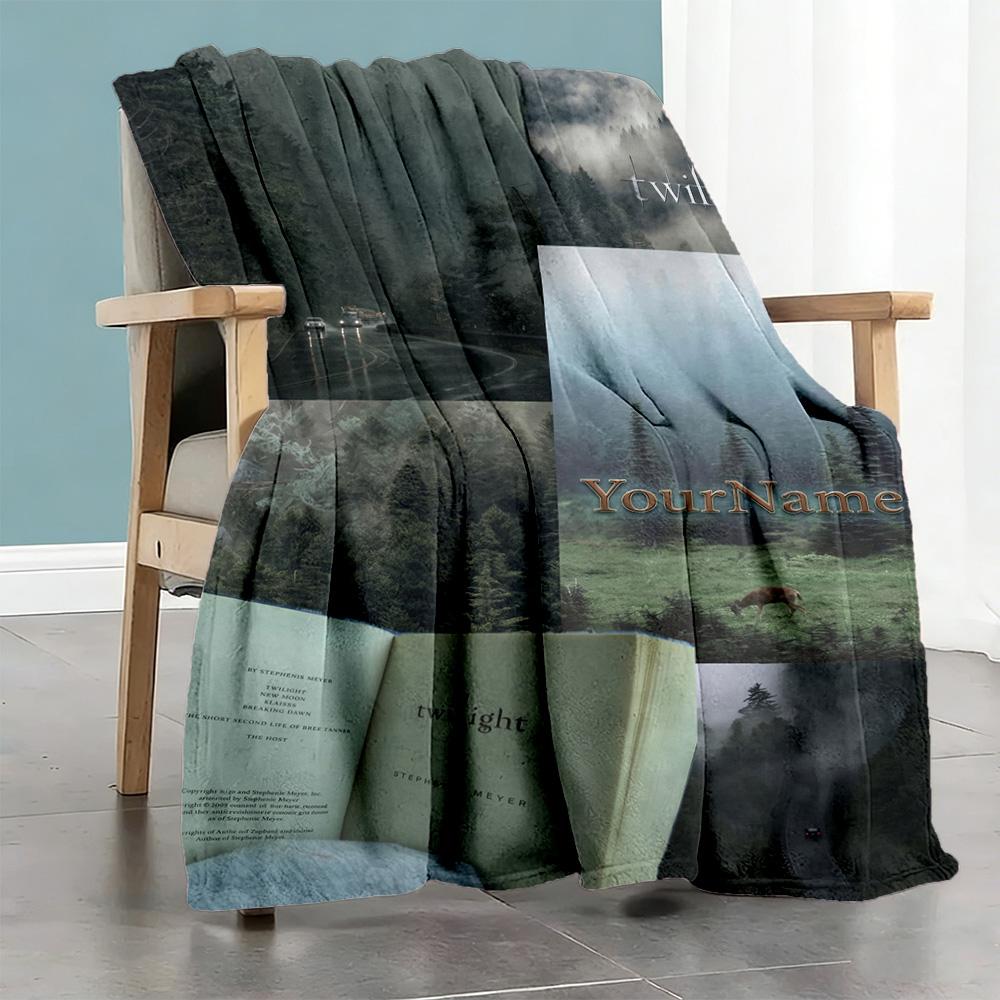 Gothic Illustrations Customize Your Name Blanket Gift Personalized Blanket Warmthful Decor Suitable for Living Room Livingroom Couch Home Decor