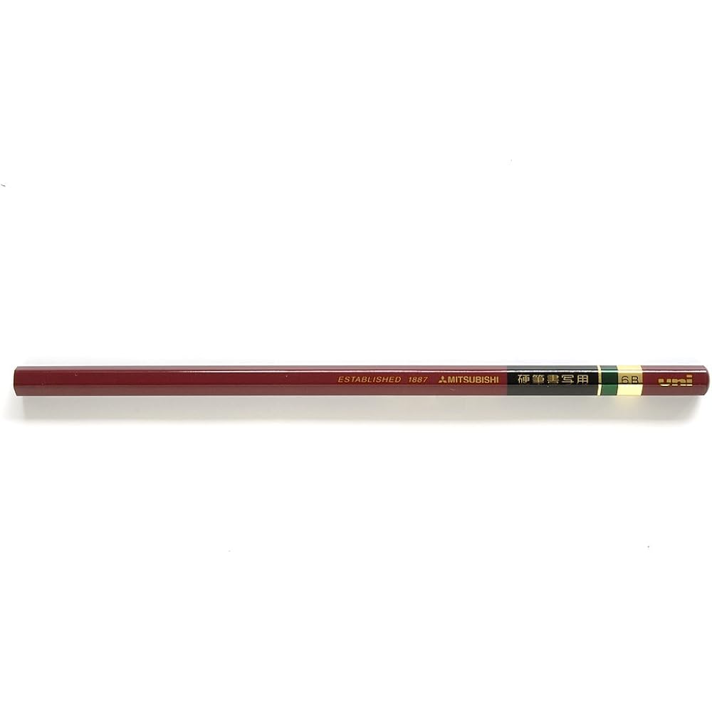 Mitsubishi Pencils, Карандаши, Карандаши для твердой записи, 6-гранные, 6B, Упаковка 12 шт., UKS6K6B