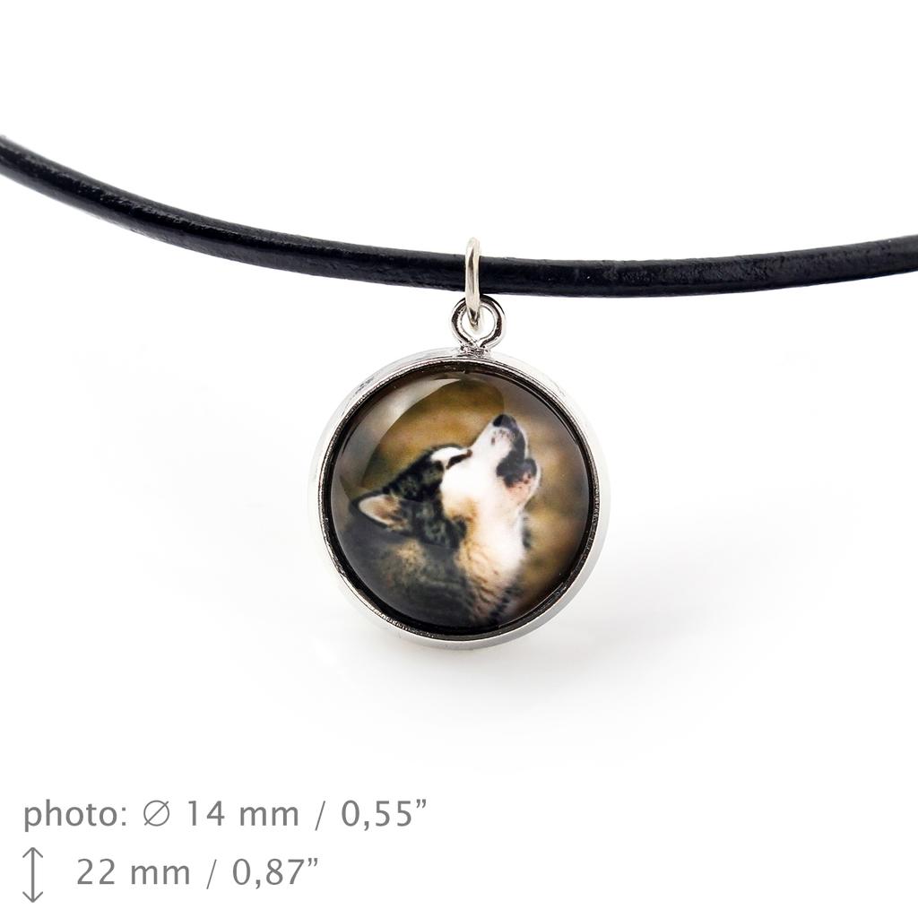 Alaskan Malamute - necklace pendant with your photo, handmade, handcrafted jewelry by Art-Dog brand