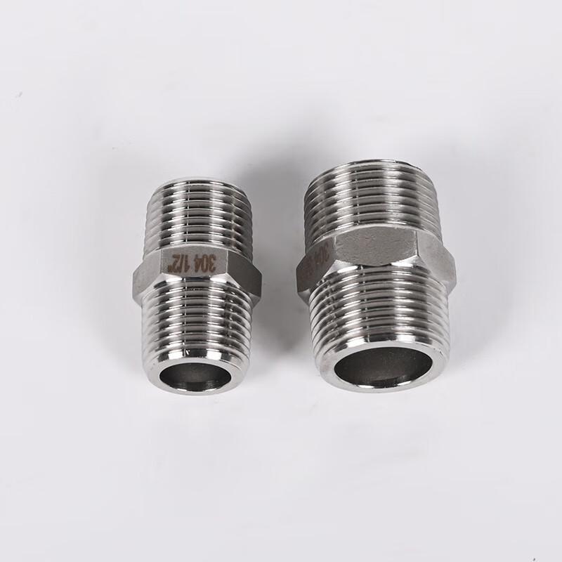 Hex Double-Head Male Thread Water Pipe Connector