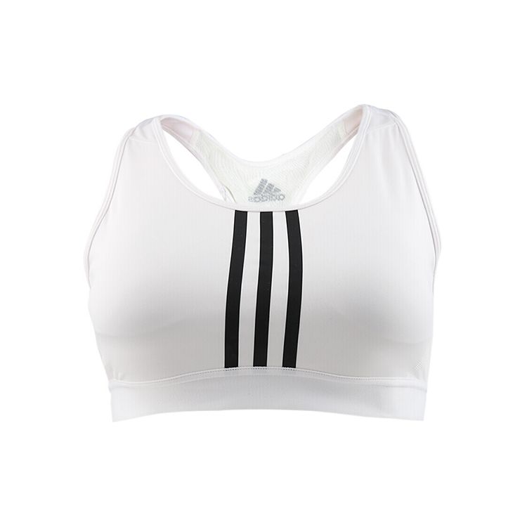 Adidas Medium Support Training Sports Bra Women Underwear White FR8601