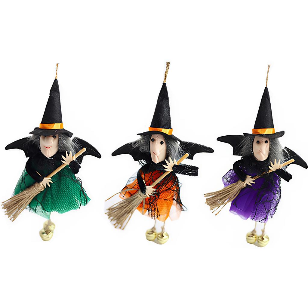 3PCS Scarecrow Ornaments Witch Fall Harvest Decor Home Decorations Halloween Decoration Dining Room Table Decor Pumpkins Decor