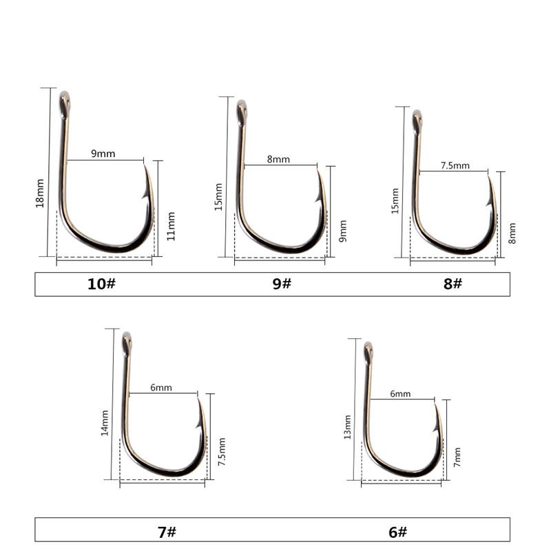 FTK круглый золото-никелевый большой кольцевой морской крючок 6 #-10 # 100 шт./кор. крючок японский крючок, используемый для ловли карпа, крючок для приманки