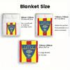 Lecce 2D Flat Pattern Flannel Blanket High quality All Seasons Warmth and Comfort Perfect for Christmas Gifts.