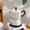 Кофеварка Moka Pot Espresso Maker 150 мл, легкая кофеварка для плиты, простая в использовании итальянская кофеварка для насыщенного эспрессо, латте, капучино