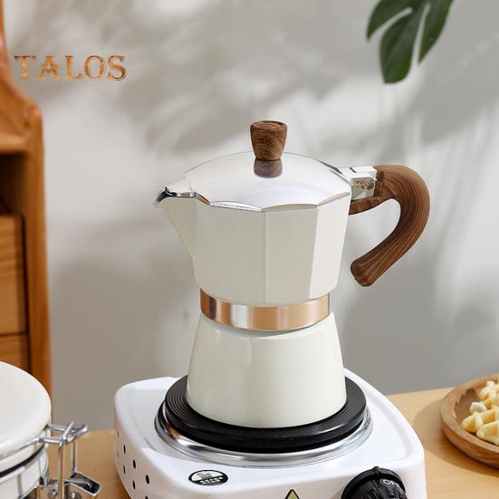 Кофеварка Moka Pot Espresso Maker 150 мл, легкая кофеварка для плиты, простая в использовании итальянская кофеварка для насыщенного эспрессо, латте, капучино