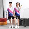 Детский костюм для бадминтона, новая летняя спортивная форма с короткими рукавами, тренировочная форма для соревнований по настольному теннису для маленьких девочек, мужская форма
