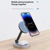 2 в 1 магнитная беспроводная зарядная подставка-подставка для iPhone 15 14 13 12 11 Pro Max 11 X Apple Watch Airpods быстрая зарядная док-станция