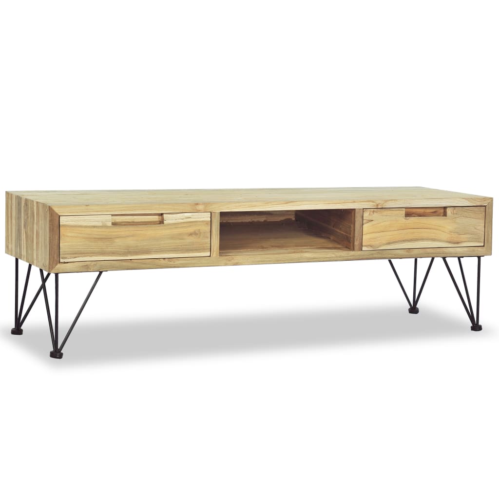 TV Stand 120 x 35 x 35 cm Solid Teak