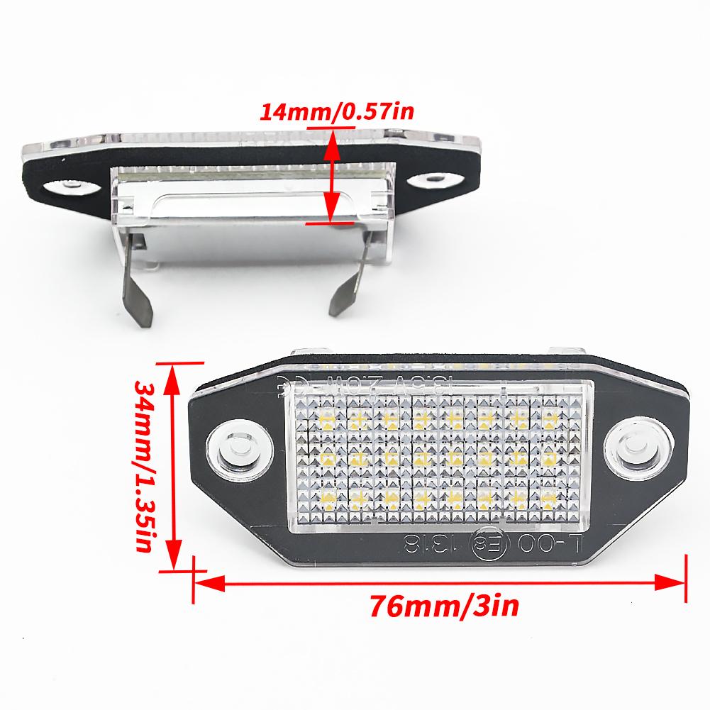 2 шт. 24SMD без ошибок светодиодный номерной знак автомобиля для Ford Mondeo MK3 2000-2007