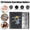 120 Pockets Coins Collector Mini Penny Coin Storage Bag For Collector Coin Album Book Coin Holder Albums Collecting Money Organizer