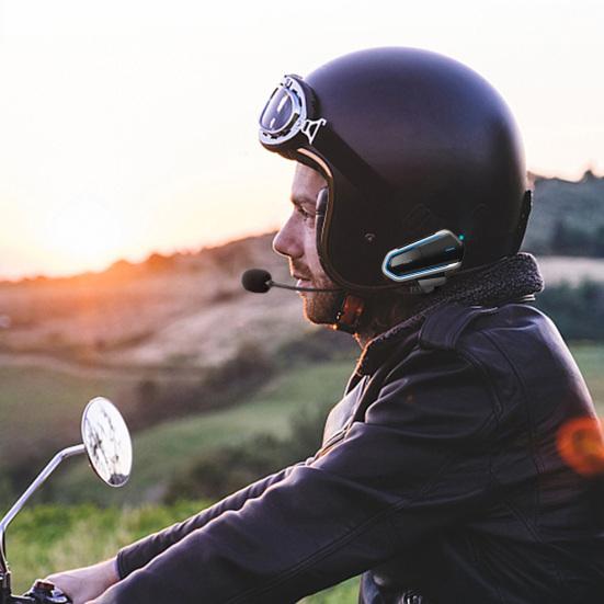 QTB35 Наушники для шлема Компактные перезаряжаемые водонепроницаемые наушники с громкой связью 5 Bluetooth-совместимая гарнитура для мотоцикла