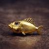 Ancient Fish Statue Handmade Copper Marine Animal Figurine Ornament For Living Room Bookshelf Decoration Sewing Project