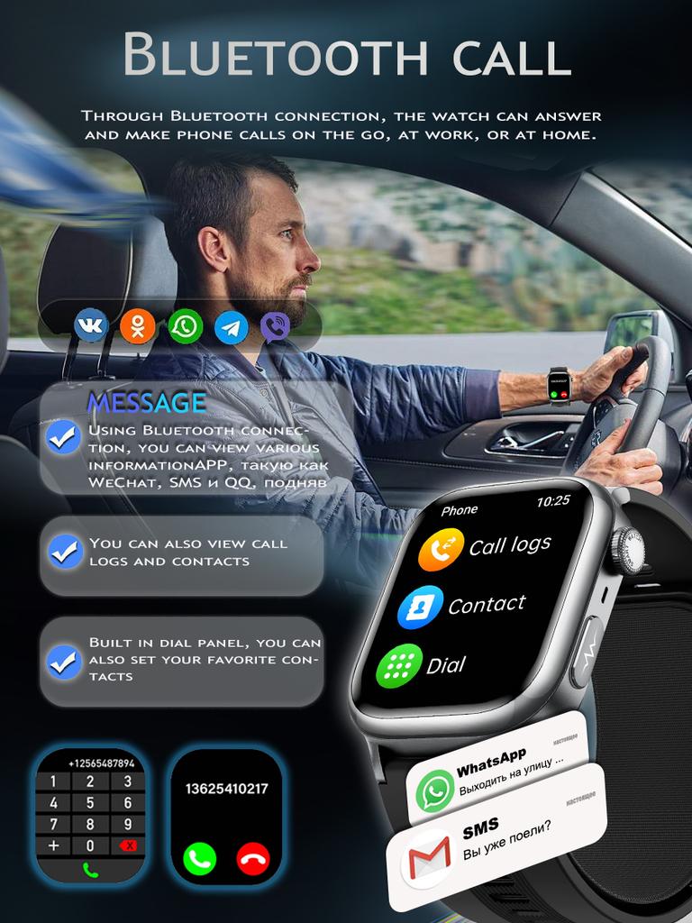 SACOSDING Новый ЭКГ PPG Воздушный насос Тип подушки безопасности Кровяное давление Мониторинг сна Здоровье Смарт-часы Дистанционный уход Bluetooth Вызов Спорт SOS Смарт-часы