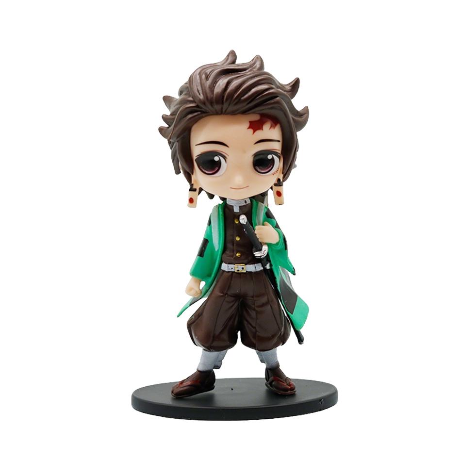 Новое аниме 13 см, фигурка убийцы демонов Nezuko Tanjirou Zenitsu Inosuke Kyoujurou Giyuu Kawaii Qposket, модель из ПВХ, игрушки, подарок для детей