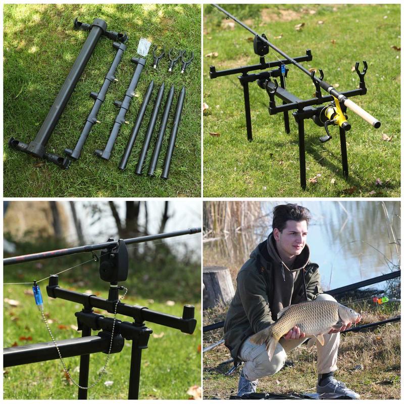 Рамка для удочки Регулируемая алюминиевая U-образная опора для удочки Подставка для удочки Рыболовные снасти