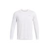 Solid Logo Crew Neck Casual Long Sleeve T-Shirt Men Tops White 1382584-100