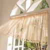 Кружевные короткие занавески, европейские белые кружевные занавески, занавески для балкона, занавески для спальни, шторы для дверей шкафов, домашний декор
