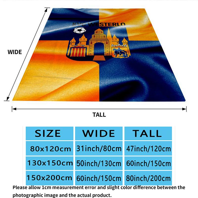 Kvc Westerlo Print Flannel Blanket, High quality Comfortable for All Seasons, Home Decor, Warmth and Comfort, Perfect for Christmas Gifts