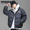 Мужская куртка большого размера, женская зимняя пуховая куртка, толстое теплое пальто, пуховое пальто с принтом медведя, одежда для пар