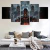 Картина на холсте, 5 шт., скелет, армейский отряд, комбинация, настенный декор, постеры, современное искусство, украшение для комнаты, домашняя картина для подростка