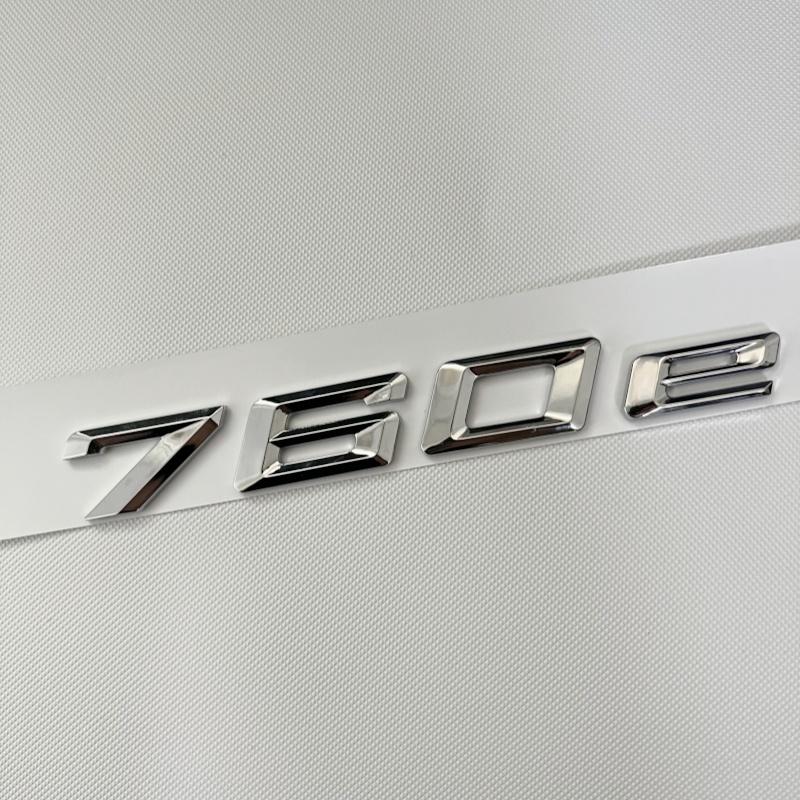 Car Trunk Words Letters Logo Badge Emblem Decals Sticker For BMW 7 Series 730e 740e 745e 750e 760e F01 F02 G11 G12