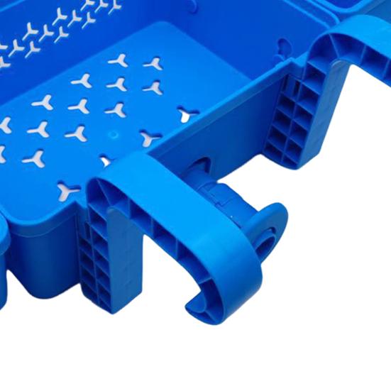 Poolside Storage Organizer with Hook Cup Holder Pool Storage Basket for Above Ground Pools Large Capacity Pool Accessories Holder for