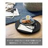 Yamazaki Jitsugyo 10696 Thin Dolly Round L Black W37 x D37 x H3.2cm Tower Flat Cart with Casters Round Shape for Smooth Movement
