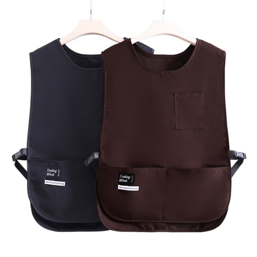 Breathable Stain-Resistant Apron Nylon Vest Style Kitchen Aprons for Cooks Chef and Servers