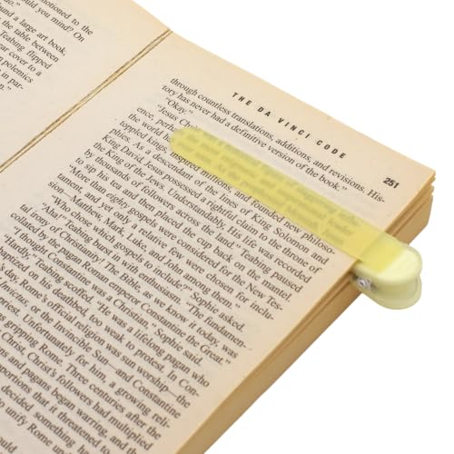 Nakabayashi Silicone Bookmark Patap Clear Yellow DSB-PTP-CY