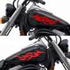 Black/Red Flame Reflective Moto Stickers Decor Motorcycle Body Helmets Decal Accessories for MT07 Z900 Voge 900 DSX Aprilia KTM