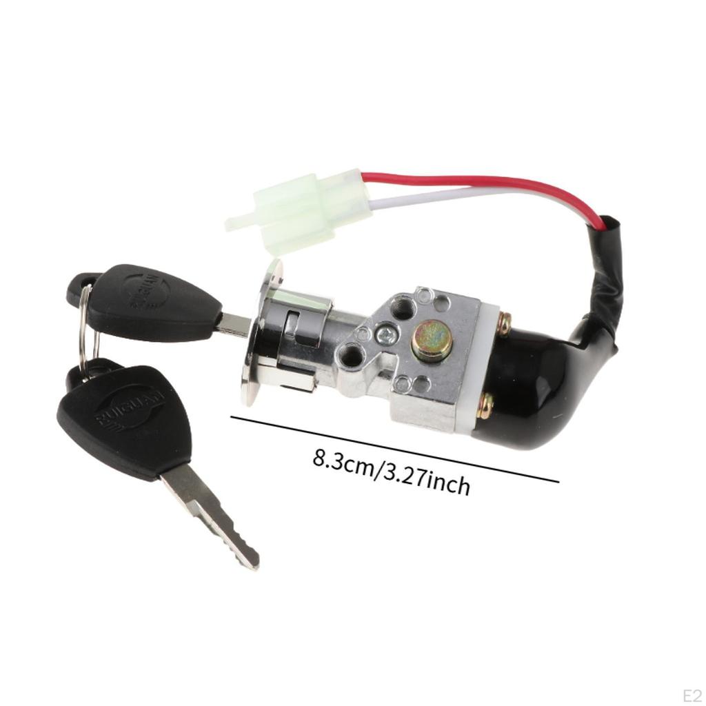 Аккумуляторный ящик Защитный замок на Выкл. Ключевой выключатель 2-проводной Запасная часть Электромобиль Мотоцикл