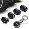 TGM3   Car Tire Wheel Valve Caps Cover Metal Car Keychain Keyring for Mercedes Benz AMG W177 W176 X166 X167 C257 C218 X253 C118 C117