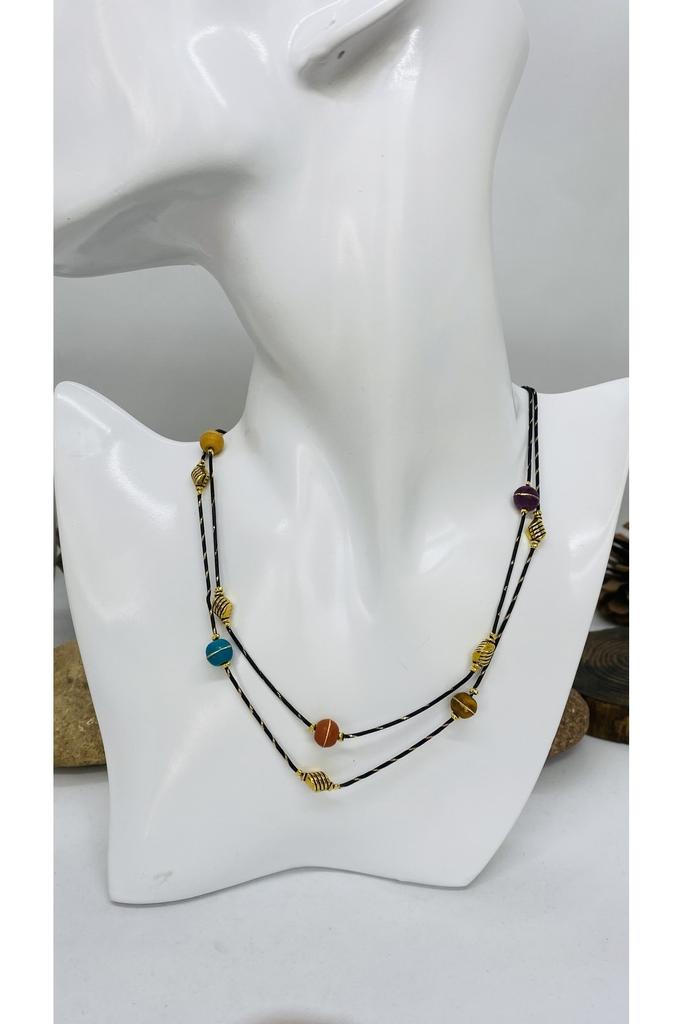 Подарок на день рождения, этническое подлинное хиппи, богемное модное ювелирное ожерелье ручной работы