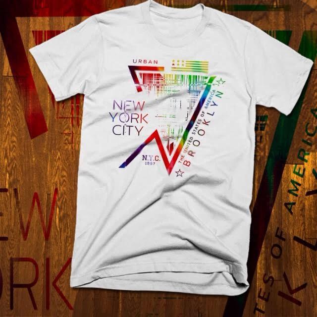 New York T-Shirt Brooklyn bridge Manhattan The Bronx Queens 5 Boroughs