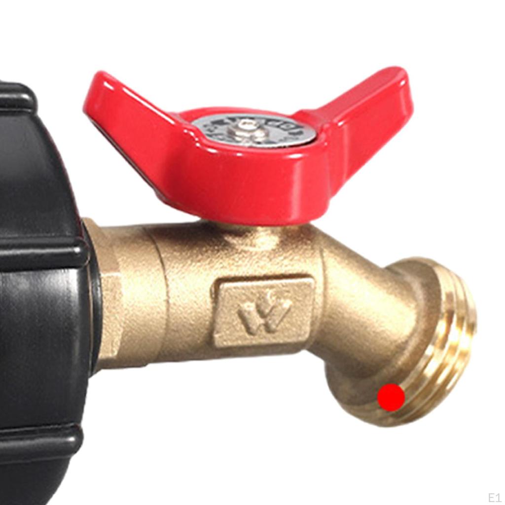 Переходник IBC Tote на адаптер садового шланга, универсальный резервуар для воды с тонкой резьбой 2,44 дюйма, емкостью 1000 л