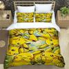 Classic Pikachu Print 3-Piece Bedding Set — Includes 1 Duvet Cover & 2 Pillowcases | Suitable for Adults & Children | A Warm Gif