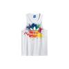 Adidas Originals Casual Round Neck Pullover Ink Splash Rainbow Sports Vest Men Vests White B30896