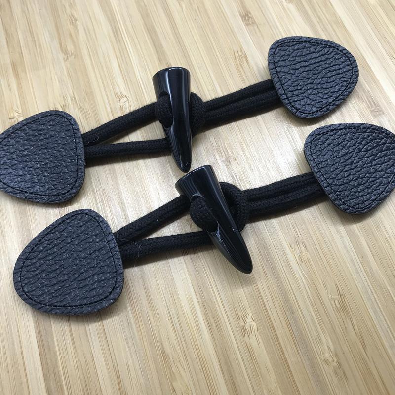 Fashionable Coat Buttons High Quality Resin Ox Horn Cotton Rope Buttons Woman's Coat Sewing Supplies